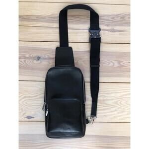 Alyx Black Leather Crossbody Bag